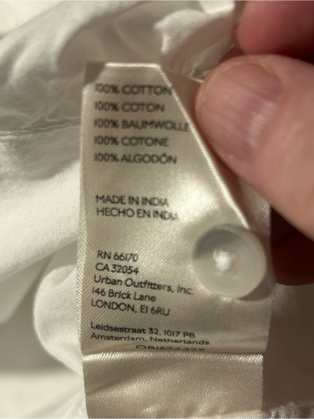 Anthropologie Maeve White Cotton Poplin Mini Shirt Dress w/ Bubble Hem - Medium - Picture 8 of 9